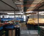 Stalls of the market on Wielkopolska Square in Poznań - the same was true of Lazarski Square