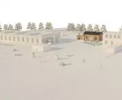 Budynek hydroforni i kuźni adaptowany na funkcje warsztatowe