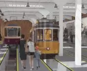 Wnętrze hali tramwajowej