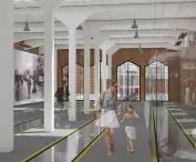 Projekt adaptacji dawnej Zajezdni Tramwajowej Brus, wnętrze hali tramwajowej