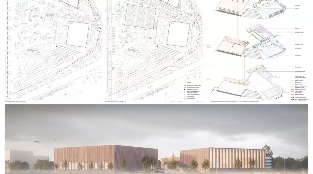 II Nagroda w konkursie na projekt kompleksu sportowego w Piekarach Śląskich