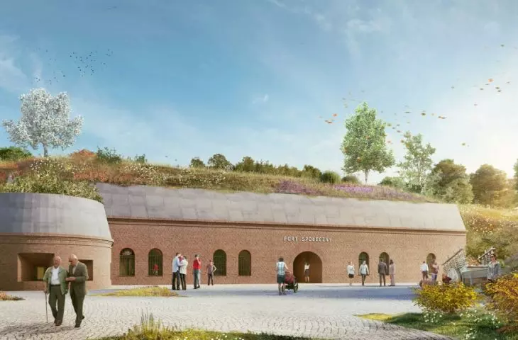 Visualization of the adaptation of Fort VIIa in Poznań