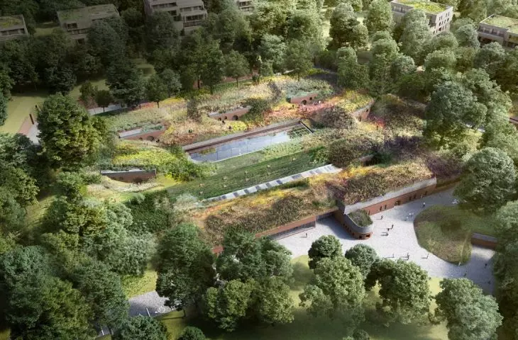 Visualization of the adaptation of Fort VIIa in Poznań