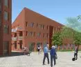 On the first floor of the buildings are commercial premises, and on the floors are apartments