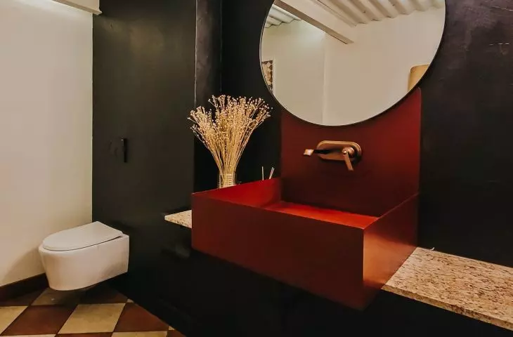 Bistro Grono in Poznań, bathroom interior