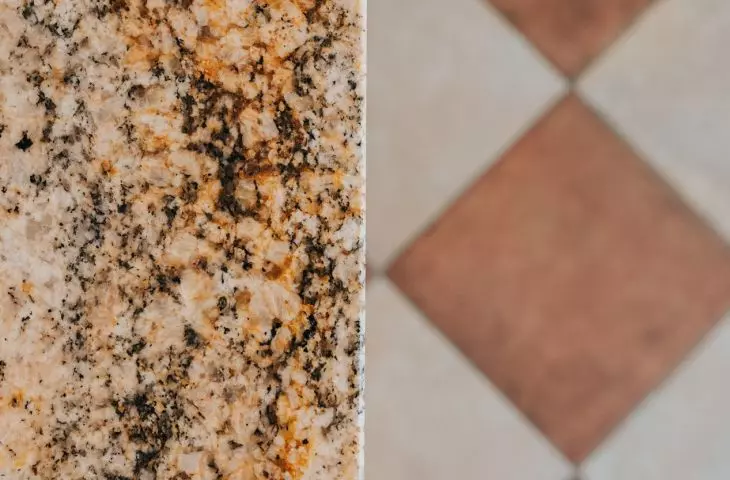 Countertop and floor combination