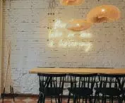 Bistro Grono in Poznan, a long table for feasting