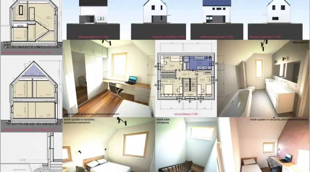 Projekt domu do 70 mkw, proj.: Adam Rucki