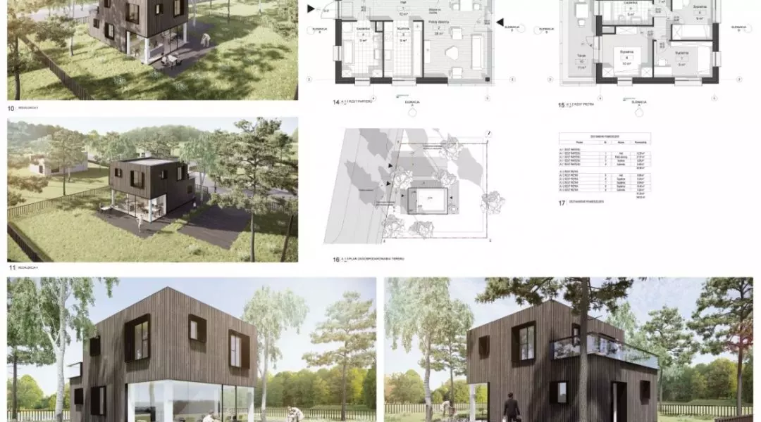 Projekt domu do 70 mkw, proj.: More Design & Architecture