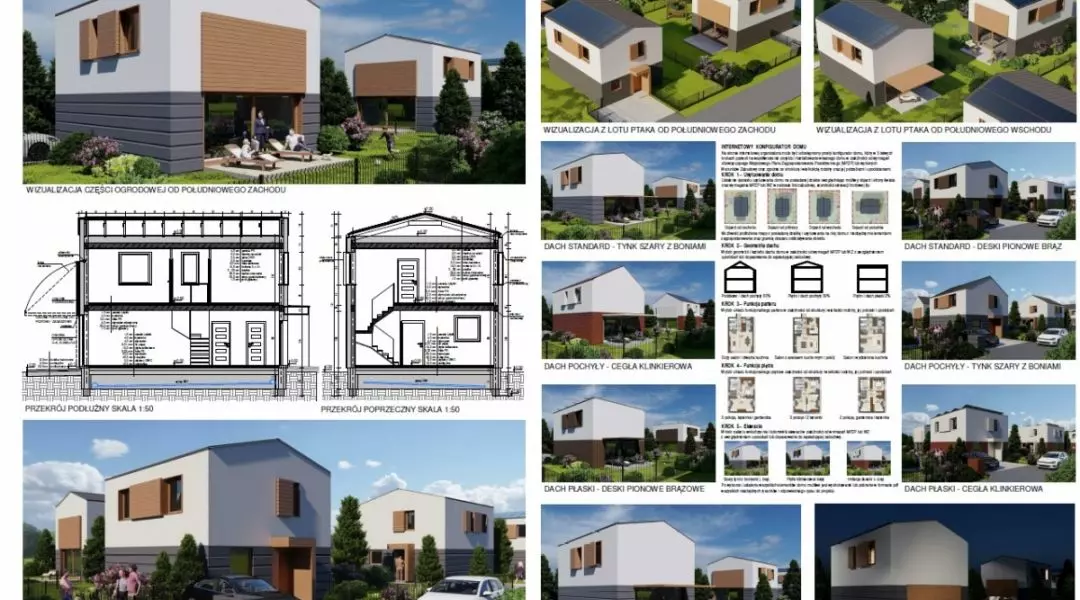Projekt domu do 70 mkw, proj.: KRYJAK – Biuro Projektów