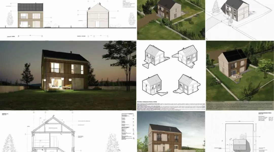 Projekt domu do 70 mkw, proj.: Architektura Stanisław Świderczuk