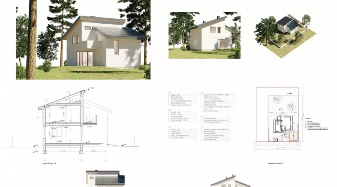 Projekt domu do 70 mkw, proj.: Workshopbay