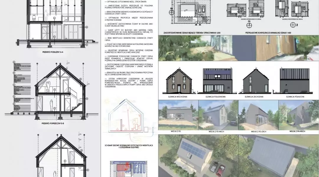 Projekt domu do 70 mkw, proj.: Panta Rhei Projekt