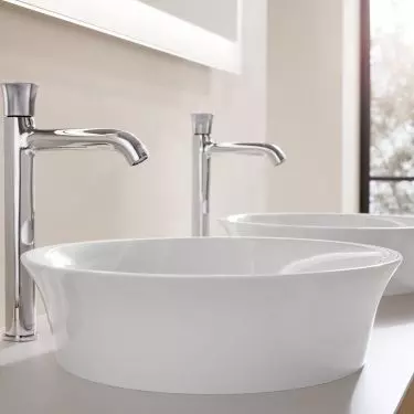 White Tulip bathroom faucets by Duravit