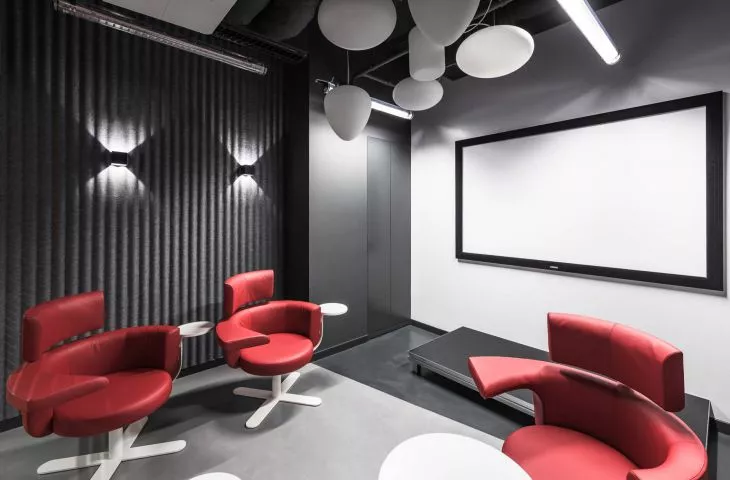 Projekt aranżacji wnętrz biura Brain Embassy w Warszawie