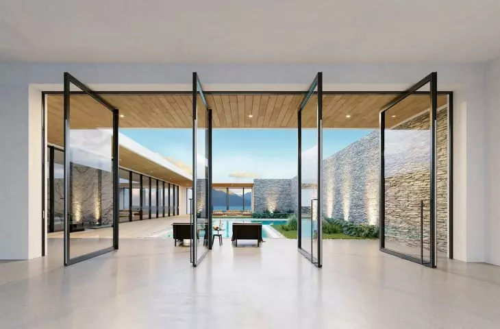 MasterLine 8 pivot door, Landscape configuration
