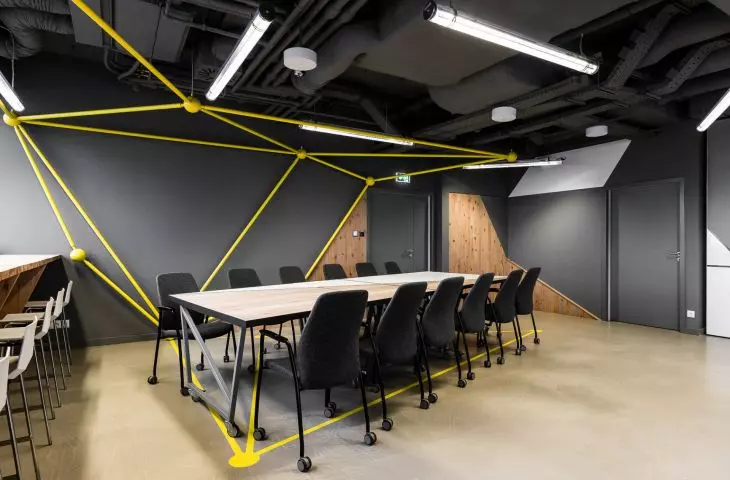 Projekt aranżacji wnętrz biura Brain Embassy w Warszawie