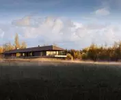 podstawę domu tworzą betonowa płyta i stalowe podpory