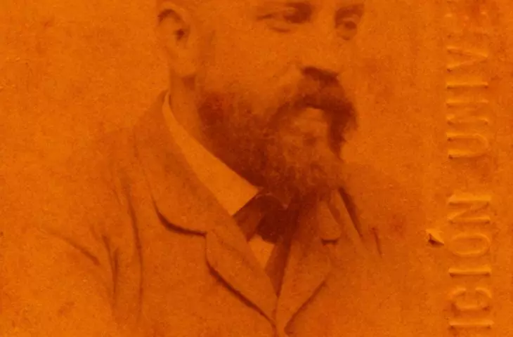 Fotografia Antoniego Gaudíego z legitymacji na Wystawę Światową w Barcelonie, 1888   