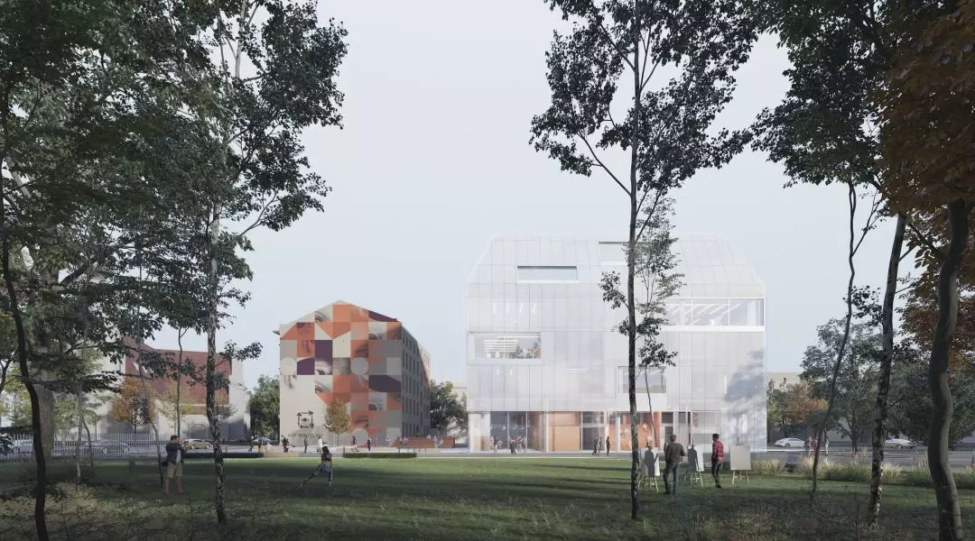 II Nagroda w konkursie na projekt nowego budynku ASP we Wrocławiu