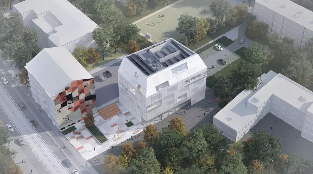 II Nagroda w konkursie na projekt nowego budynku ASP we Wrocławiu
