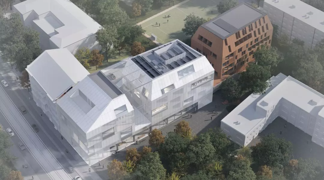 II Nagroda w konkursie na projekt nowego budynku ASP we Wrocławiu