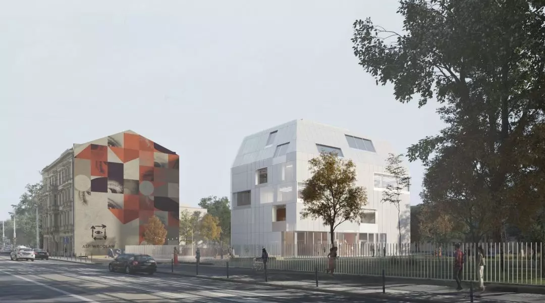 II Nagroda w konkursie na projekt nowego budynku ASP we Wrocławiu
