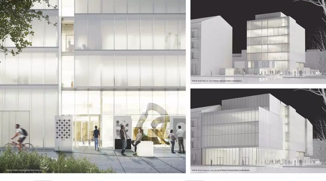 Wyróżnienie (ex aequo) w konkursie na projekt nowego budynku ASP we Wrocławiu