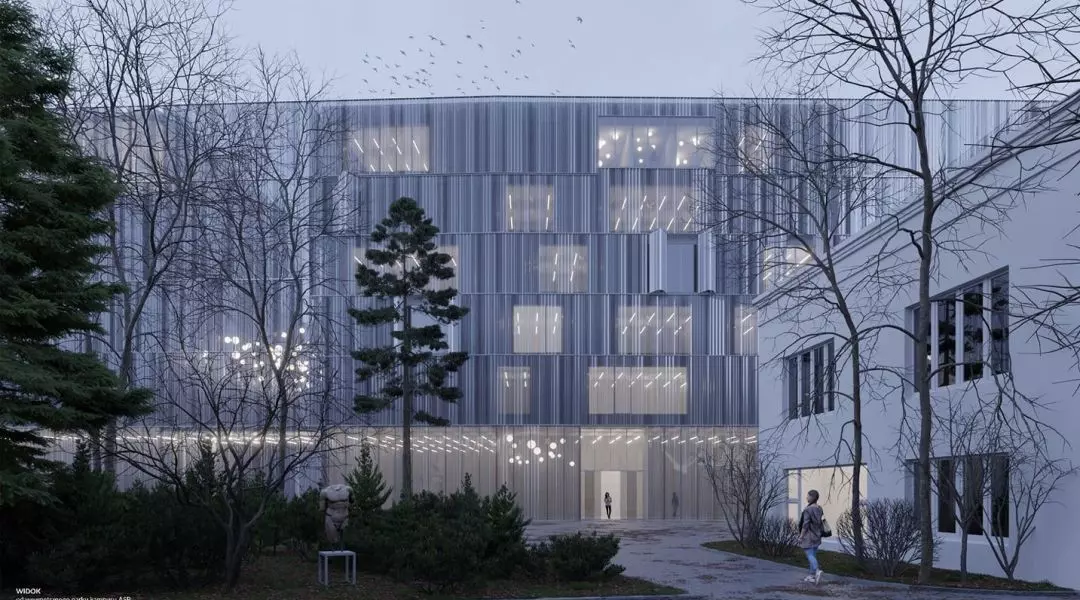 Wyróżnienie (ex aequo) w konkursie na projekt nowego budynku ASP we Wrocławiu