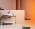 Rise - design by Zaven Console with Cristalplant Biobased countertop; integrated oval washbasin