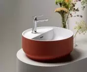 Beam - design by Visibility Cristalplant Biobased countertop washbasin + solid Irena ash console