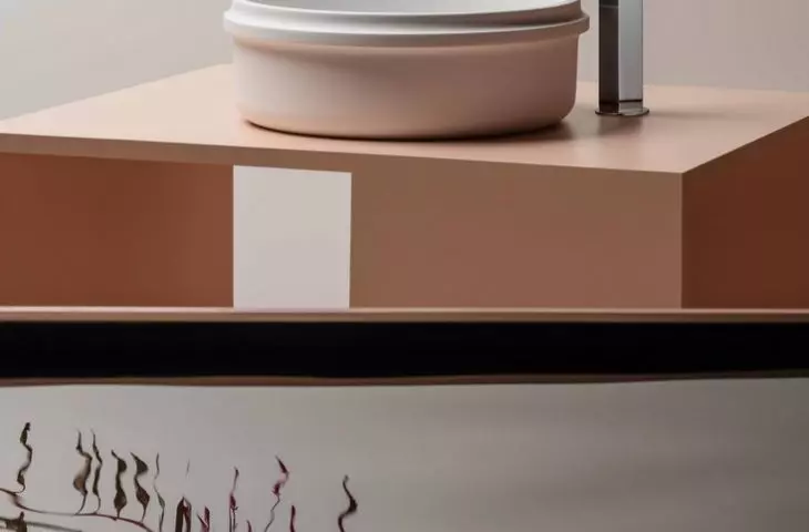 Beam - design by Visibility Cristalplant Biobased countertop washbasin + solid Irena ash console