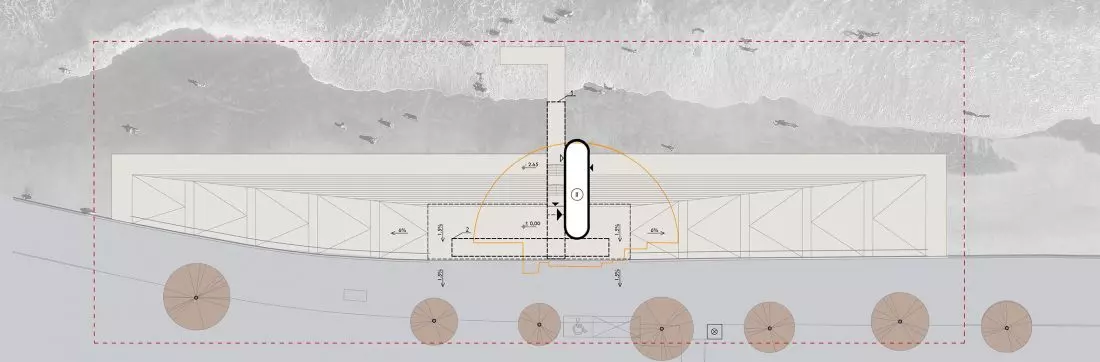 Projekt Event Lighthouse, plan zagospodarowania terenu