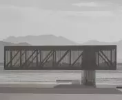 The parallel arrangement of the pavilion acts as a 