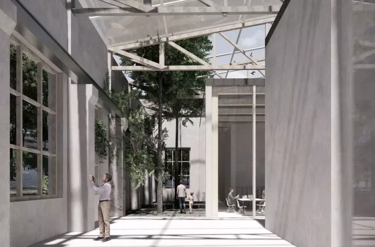 First Prize; visualization of the interior of the hall