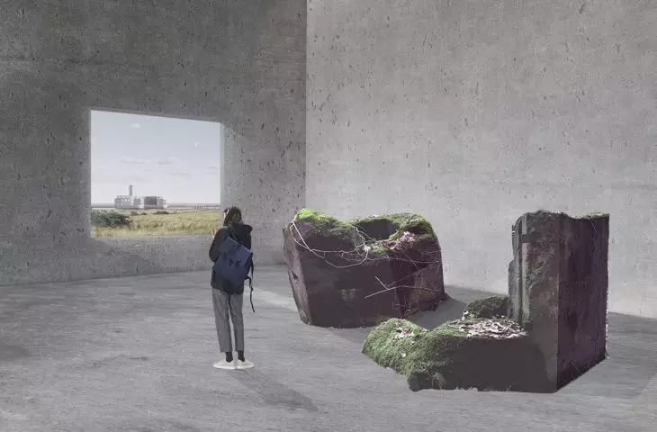 First Prize; visualization of the interior of the pavilion