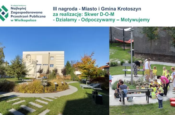 Skwer D-O-M - Działamy - Odpoczywamy – Motywujemy (Krotoszyn) 
