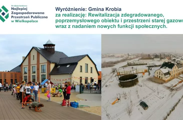 Rewitalizacja starej gazowni wraz z nadaniem nowych funkcji społecznych (Krobia)