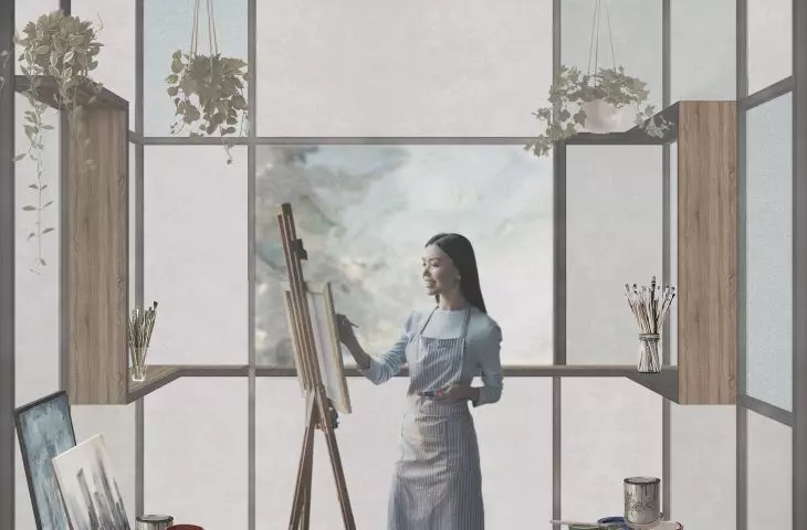 THE LIFE FRAMES project, painting