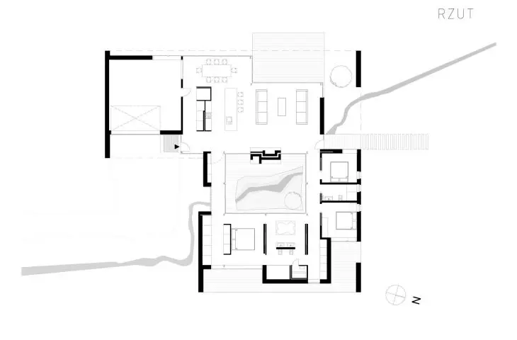 Corten House — rzut