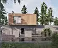 Shutter House, widok od strony drogi