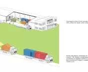 Modular house project, production scheme