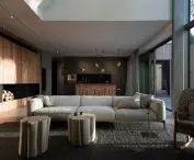 Taras z domem nad jeziorem - proj. UGO Architecture