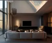 Taras z domem nad jeziorem - proj. UGO Architecture