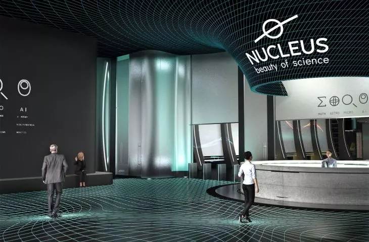Projekt Nucleus — beauty of science, interakcja grawitacja