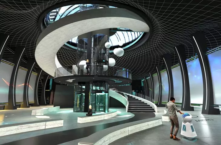 Projekt Nucleus — beauty of science, sala główna