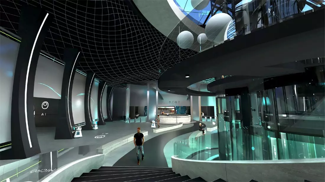 Projekt Nucleus — beauty of science, sala główna