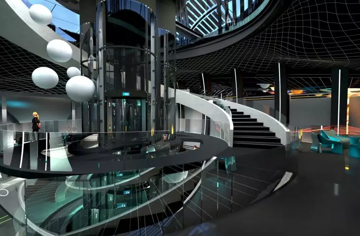 Projekt Nucleus — beauty of science, antresola