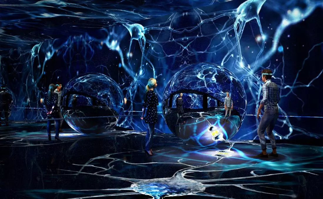 Projekt Nucleus — beauty of science, strefa MICRO, interakcja neuronowa
