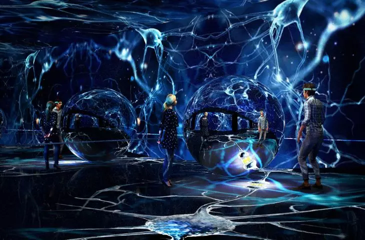 Projekt Nucleus — beauty of science, strefa MICRO, interakcja neuronowa